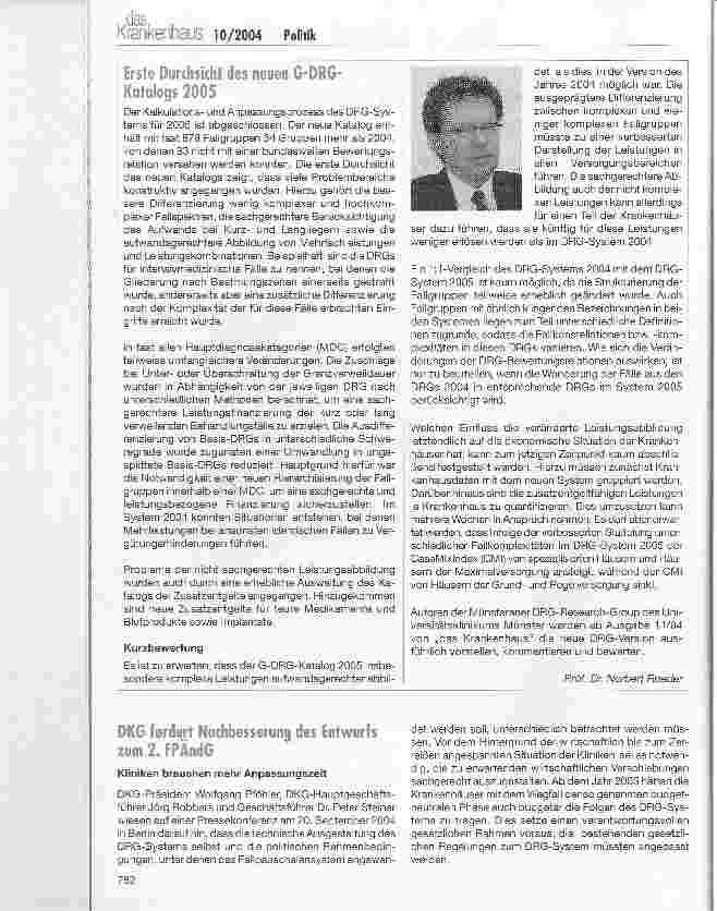 Vorschauseite 2: Selbstverwaltung einigt sich erstmals auf Fallpauschalenkatalog