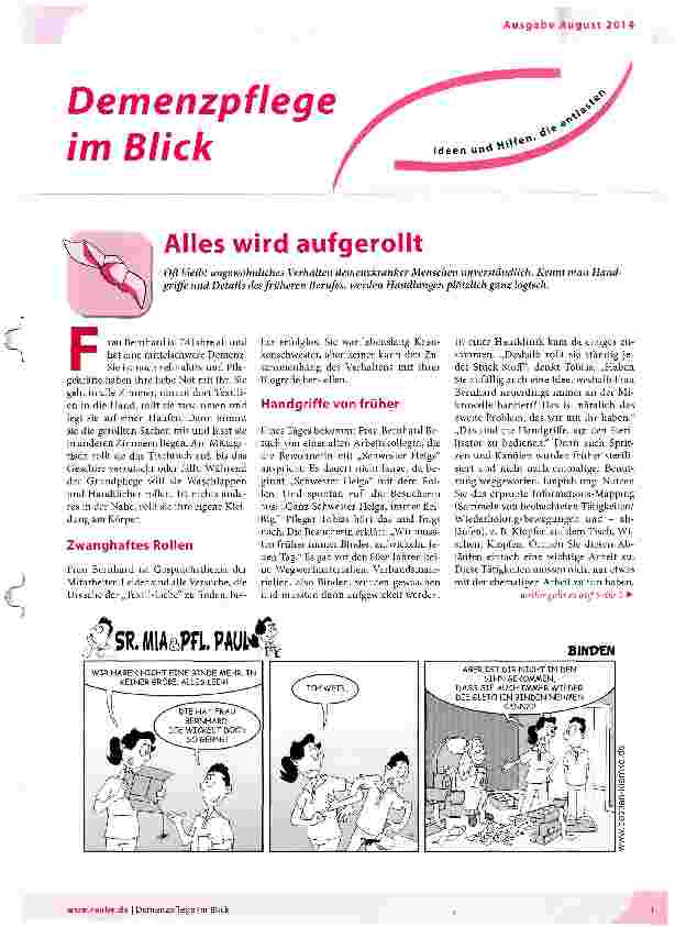 Vorschauseite 1: Alles wird aufgerollt