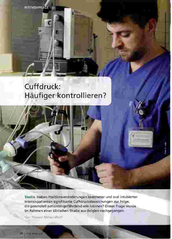 Vorschauseite 1: Cuffdruck: Häufiger kontrollieren?