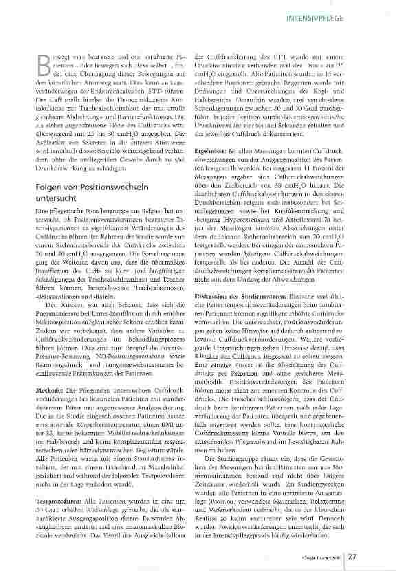 Vorschauseite 2: Cuffdruck: Häufiger kontrollieren?