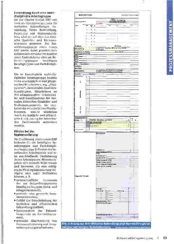 Vorschauseite 3: Effiziente und sichere Prozesse durch klinische Behandlungspfade