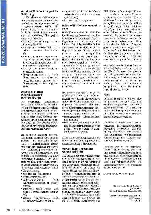 Vorschauseite 4: Effiziente und sichere Prozesse durch klinische Behandlungspfade