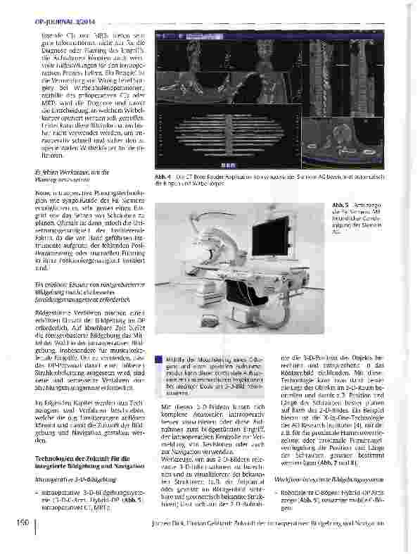 Vorschauseite 3: Zukunft der intraoperativen Bildgebung und Navigation