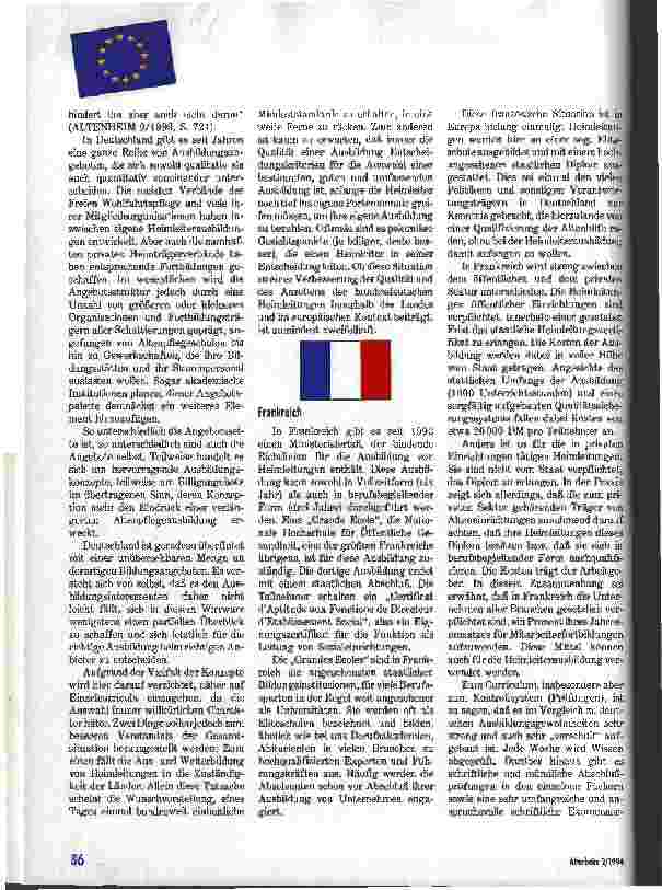 Vorschauseite 3: Heimleiterausbildung in Europa Aufstieg zur Elite oder Abstieg zur Bedeutungslosigkeit?