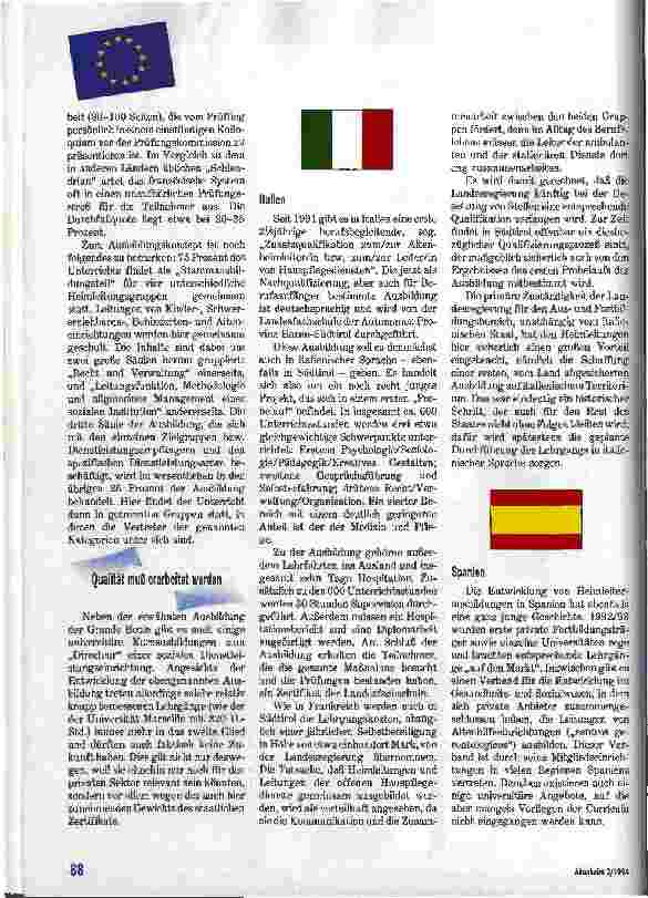 Vorschauseite 4: Heimleiterausbildung in Europa Aufstieg zur Elite oder Abstieg zur Bedeutungslosigkeit?