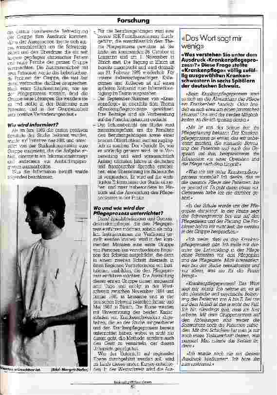Vorschauseite 2: Der Krankenpflegeprozeß lebt! Erkenntnisse für die Praxis
