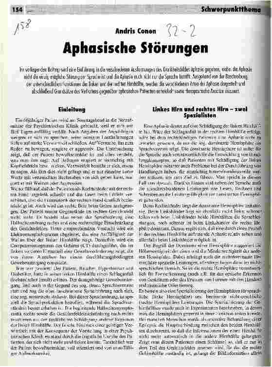 Vorschauseite 1: Aphasische Störungen