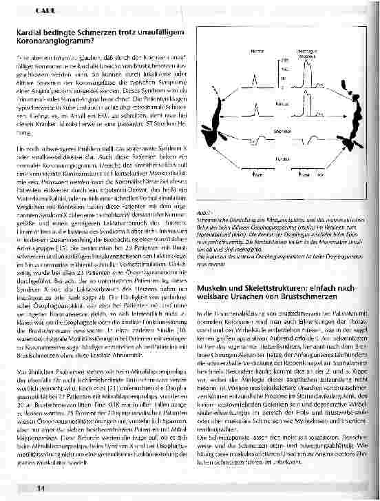 Vorschauseite 2: Der nicht kardiale Thoraxschmerz Differentialdiagnose und -therapie