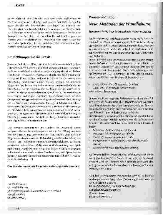 Vorschauseite 6: Der nicht kardiale Thoraxschmerz Differentialdiagnose und -therapie