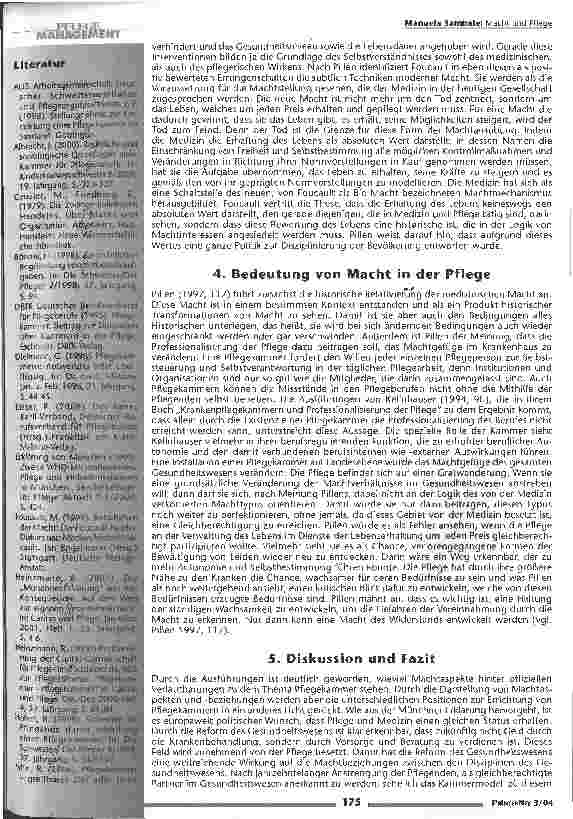 Vorschauseite 4: Macht und Pflege