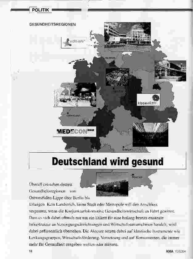 Vorschauseite 1: Deutschland wird gesund