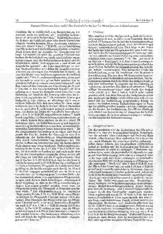 Vorschauseite 5: Quo vadis? Das Persönliche Budget für Menschen mit Behinderungen