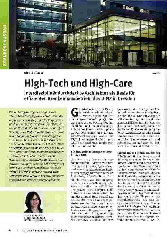 Vorschauseite 1: High-Tech und High-Care