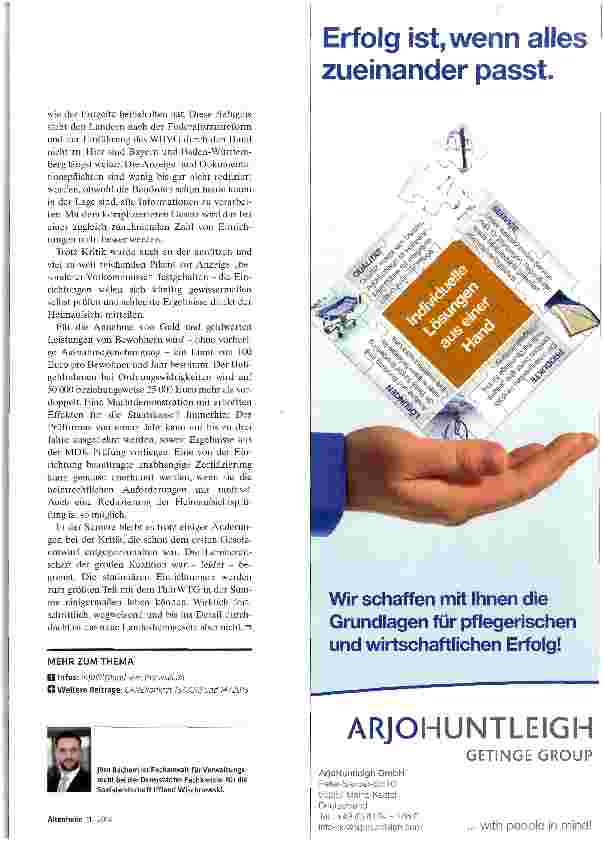 Vorschauseite 4: Thüringer Nachzügler - jetzt gilt das neue Heimgesetz