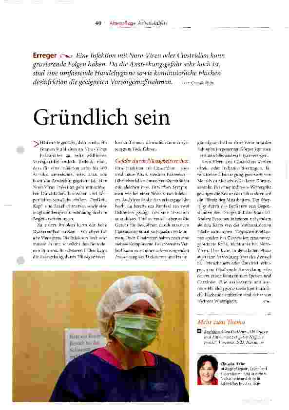 Vorschauseite 1: Gründlich sein