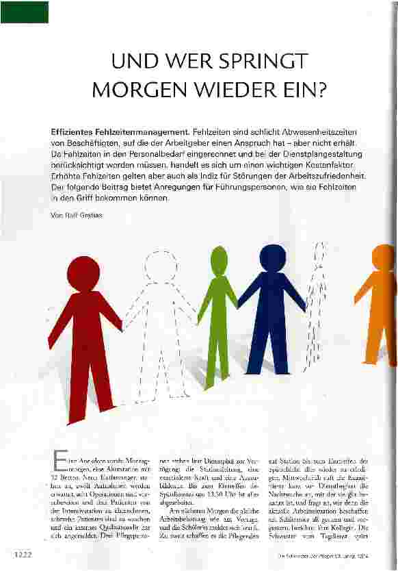 Vorschauseite 1: UND WER SPRINGT MORGEN WIEDER EIN?