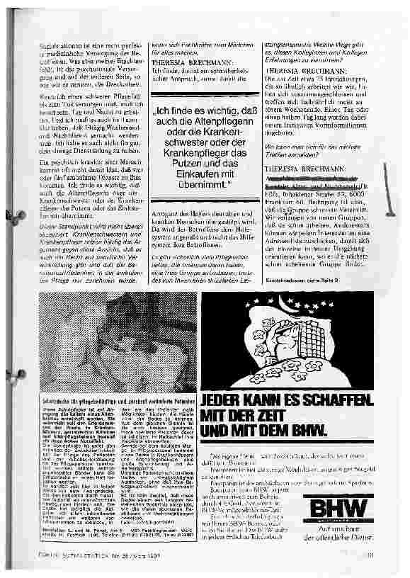 Vorschauseite 3: Wer sich selbständig macht, muß auf vieles verzichten