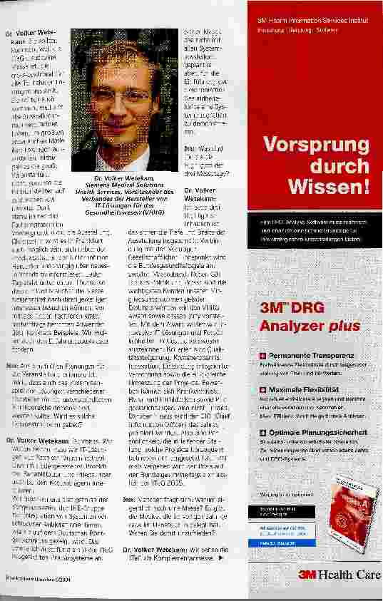 Vorschauseite 2: Messe für einen schwierigen MarktEnde Juni startet in Frankfurt/M. die ITeG mit komplexen Angeboten