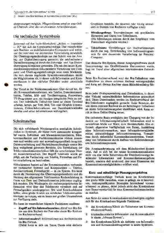Vorschauseite 5: Das Krankenhaus im Komminikationsverbund