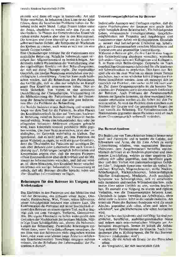 Vorschauseite 3: Hilfen für Patientinnen mit Mammakarzinom sowie für die Betreuer