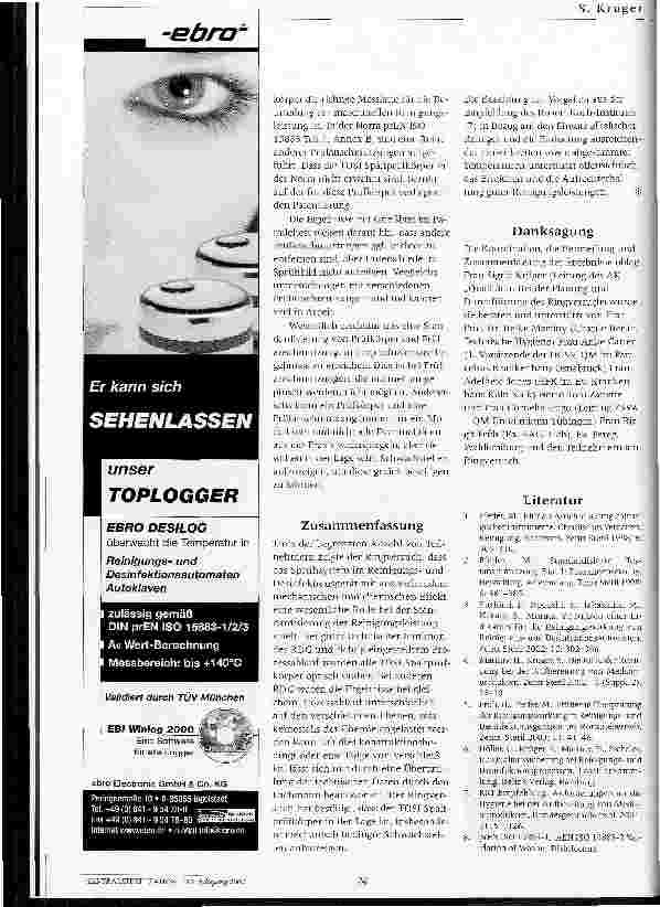 Vorschauseite 4: Ringversuch mit TOSI Spaltprüfkörpern