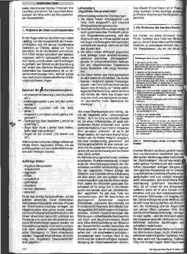 Vorschauseite 2: Psychosoziale Probleme des chronisch nierenkranken Kindes und seiner Familie