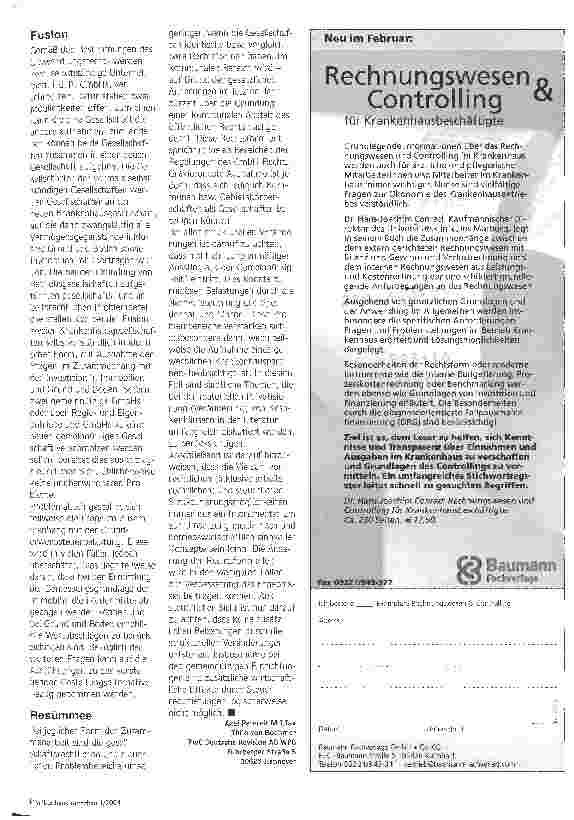 Vorschauseite 4: Gleich und gleich gesellt sich gern Rechtliche und steuerliche Aspekte bei Kooperationsund Fusionsvorhaben