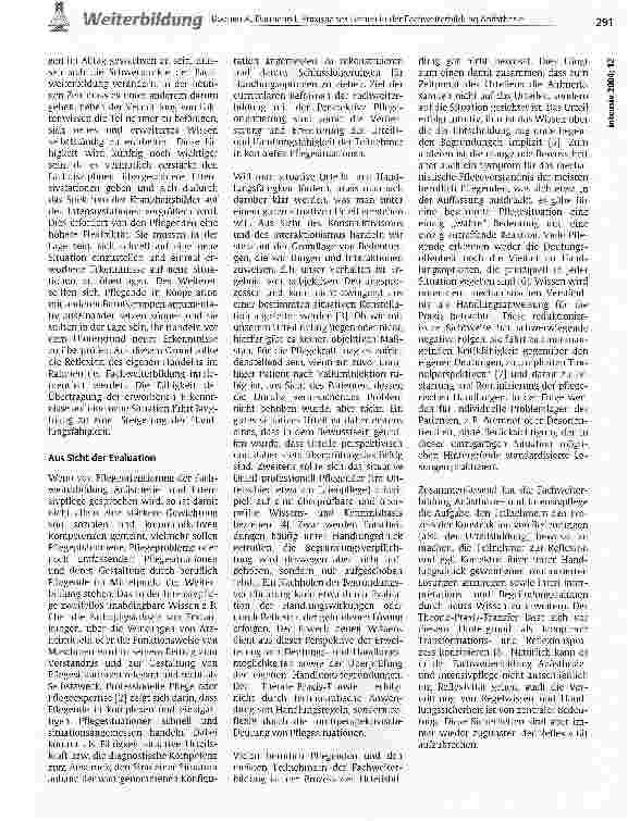 Vorschauseite 2: Praxisnahes Lernen in der Fachweiterbildung Anästhesieund Intensivpflege