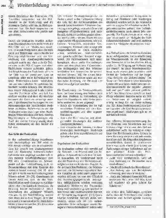 Vorschauseite 5: Praxisnahes Lernen in der Fachweiterbildung Anästhesieund Intensivpflege
