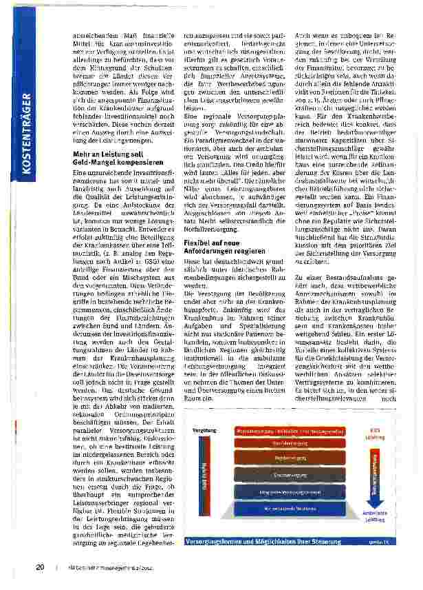 Vorschauseite 2: Stationäre Versorgung durch Finanzierungsansätze steuern