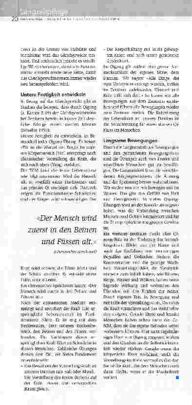 Vorschauseite 3: Beharrliches Üben der Lebenskraft