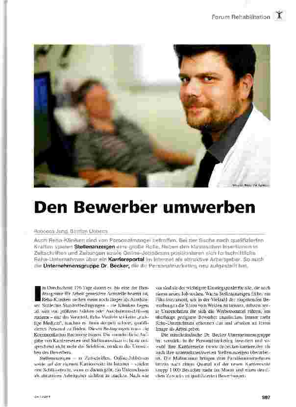 Vorschauseite 1: Den Bewerber umwerben