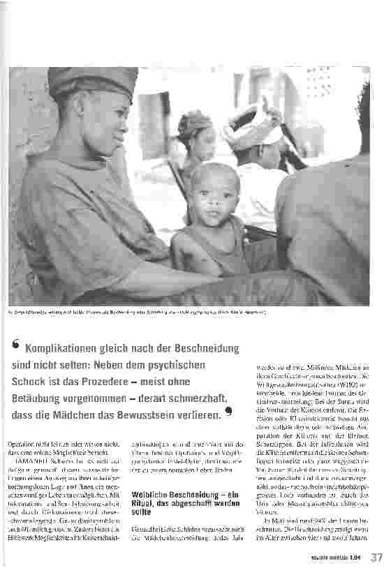 Vorschauseite 2: Schwangerschaft und Geburt als tödliches Risiko Frauenprojekte von IAMANEH in Afrika
