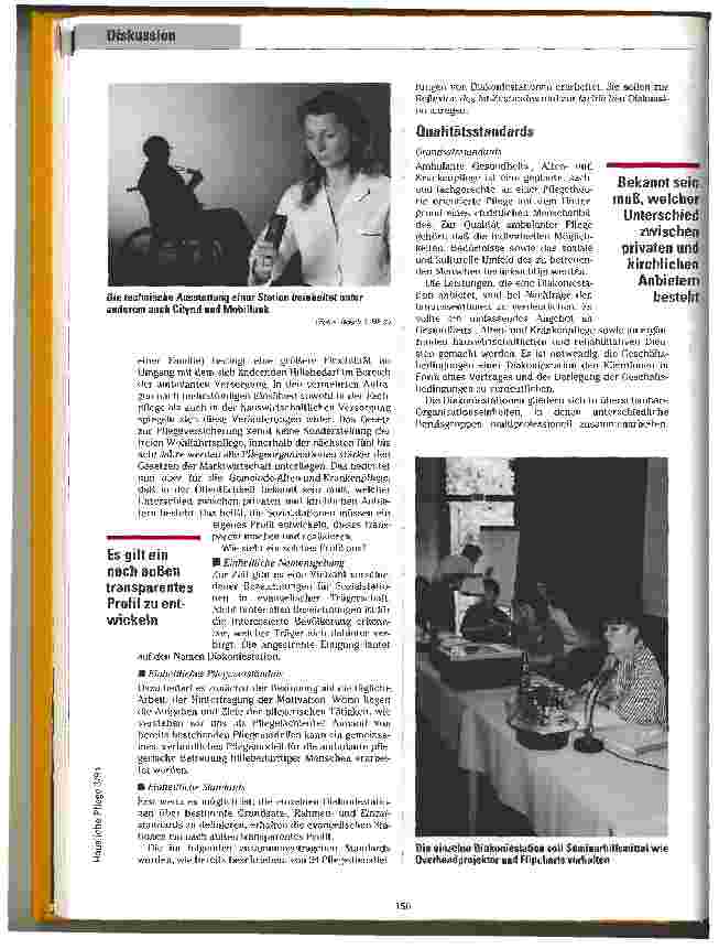 Vorschauseite 2: Denkprozesse in Gang setzen Diskussionspapier zur Qualitätssicherung in den Diakoniestationen der Ev. Landeskirche i. Hessen-Nassau