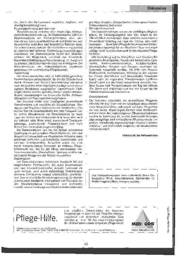 Vorschauseite 4: Denkprozesse in Gang setzen Diskussionspapier zur Qualitätssicherung in den Diakoniestationen der Ev. Landeskirche i. Hessen-Nassau