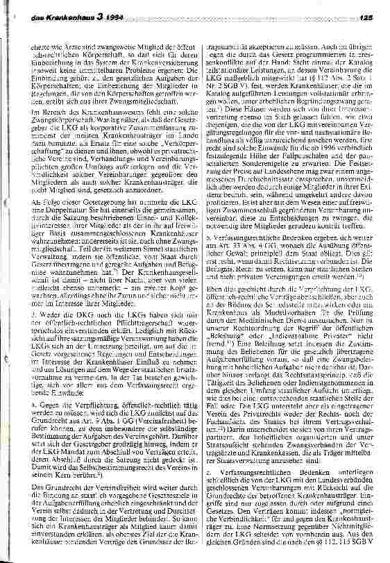 Vorschauseite 4: Die LKG - auf dem Weg zur Körperschaft des öffentlichen Rechts?