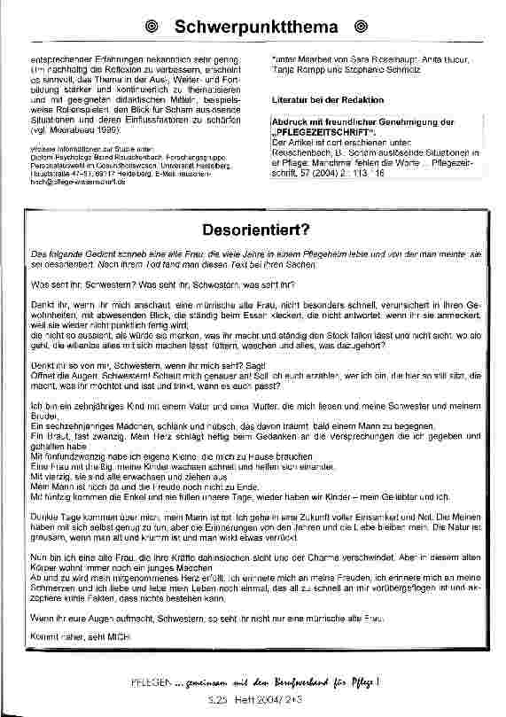 Vorschauseite 5: Manchmal fehlen die Worte