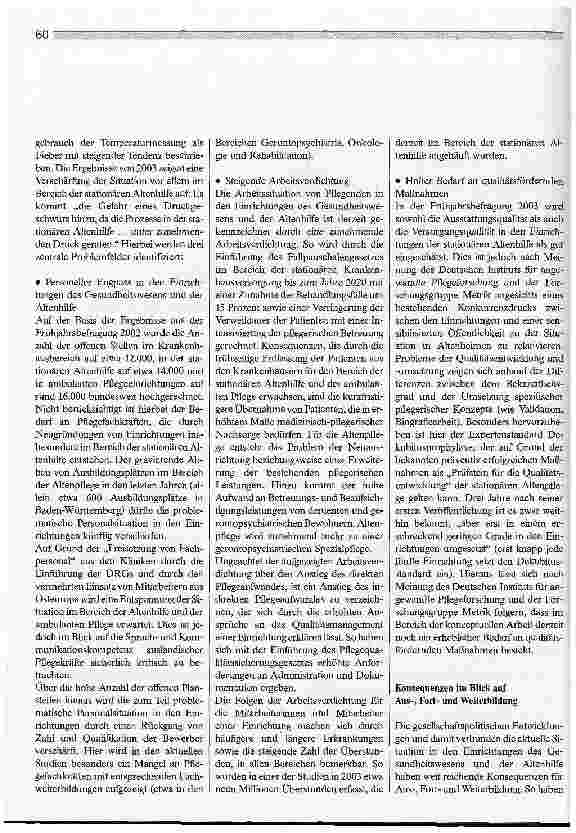 Vorschauseite 2: Der Wachstumsmarkt Pflege