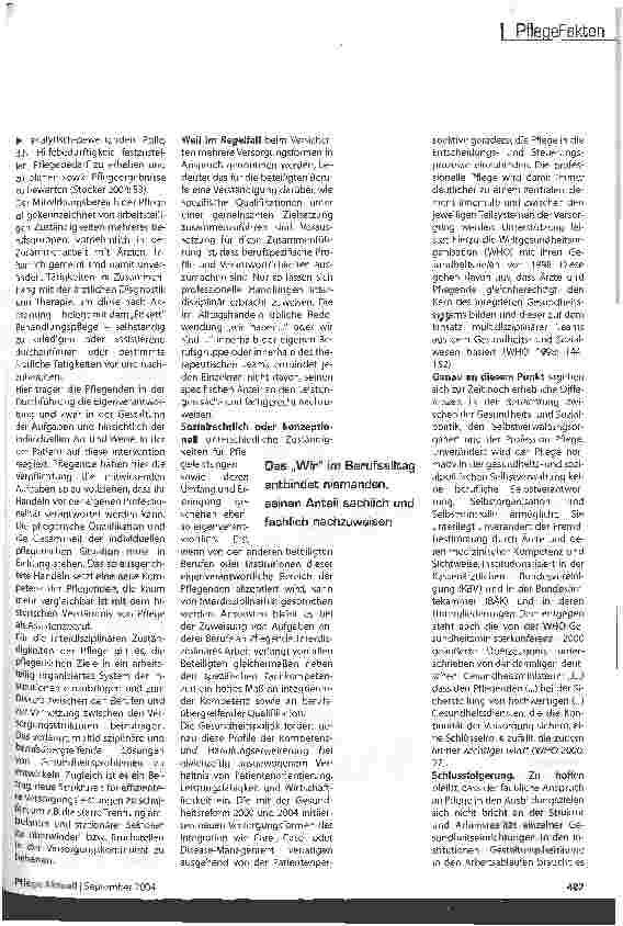 Vorschauseite 3: Professionelle Pflege Dimensionen