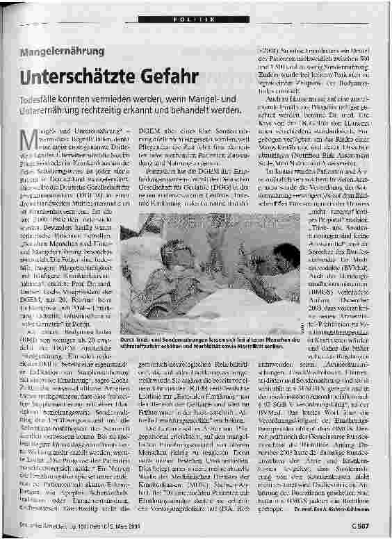 Vorschauseite 1: Unterschätzte Gefahr