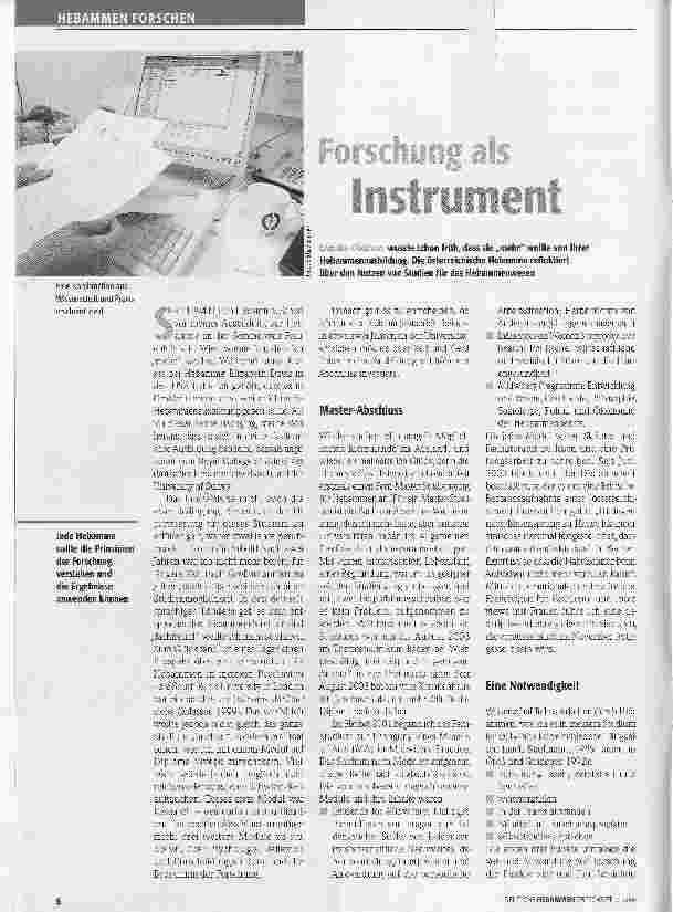 Vorschauseite 1: Forschung als Instrument