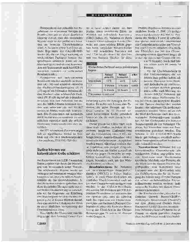 Vorschauseite 2: Dosisdichte Regime und zielgerichtete Therapien
