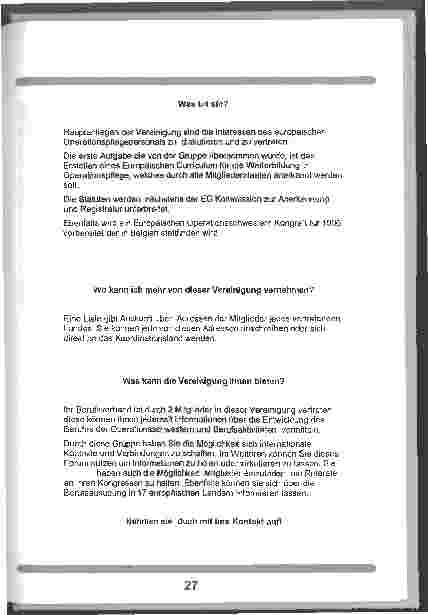 Vorschauseite 3: European Operating Room Nurses Assiciation E. O. R. N. A.