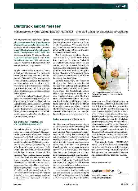 Vorschauseite 1: Blutdruck selbst messen