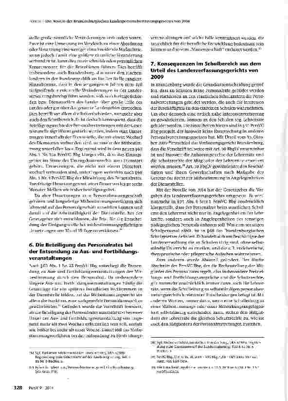 Vorschauseite 5: Die Novelle des Branden-burgischen Landespersonal-vertretungsgesetzes von 2014