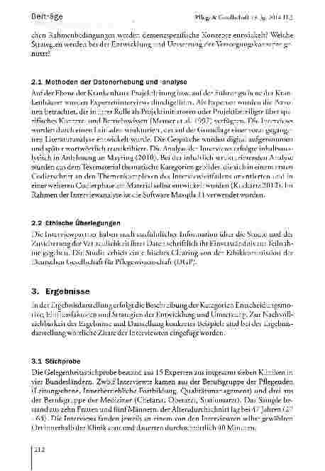 Vorschauseite 4: Der Prozess der Entwicklung und Umsetzung von demenzspezifischen Konzepten in Krankenhäusern - eine qualitative Untersuchung
