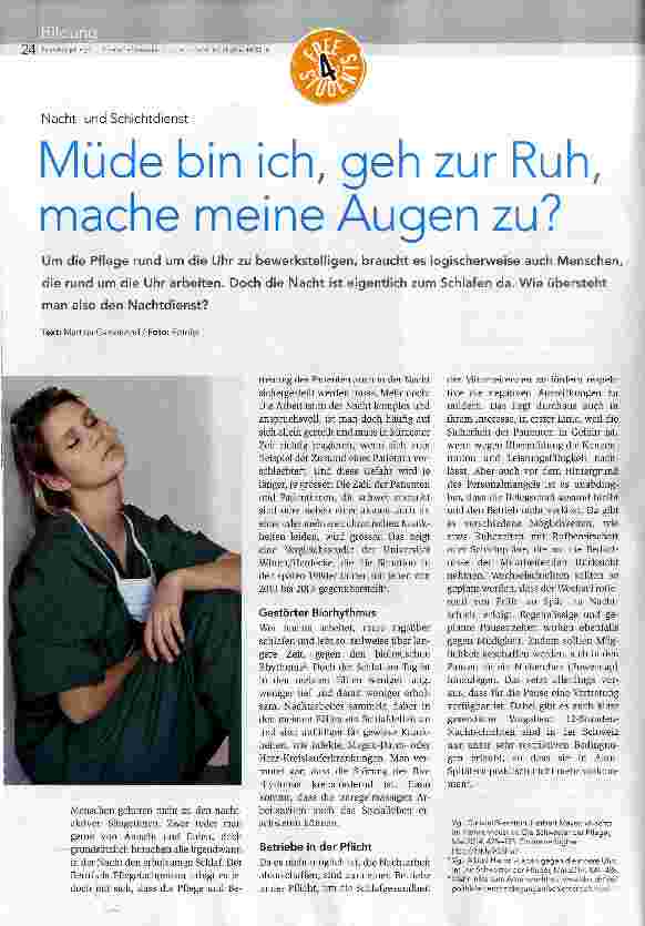 Vorschauseite 1: Müde bin ich, geh zur Ruh, mache meine Augen zu?