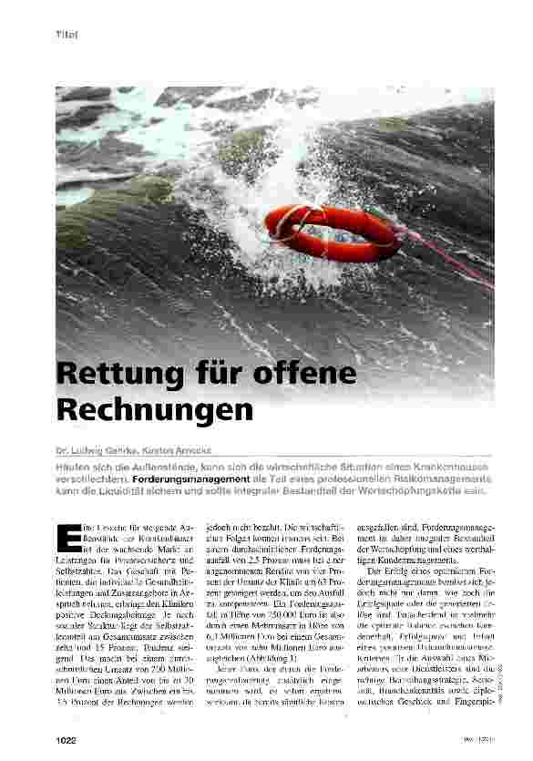 Vorschauseite 1: Rettung für offene Rechnungen