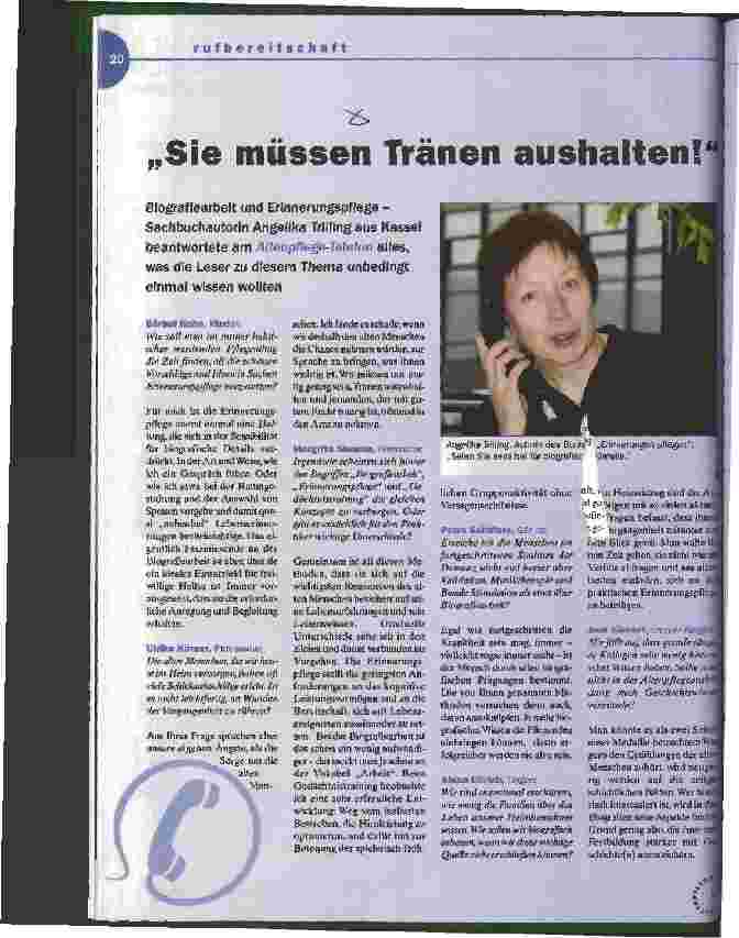 Vorschauseite 1: Sie müssen Tränen aushalten!
