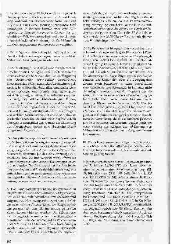 Vorschauseite 4: Zur Vergütung von Bereitschaftszeiten als Arbeitszeit